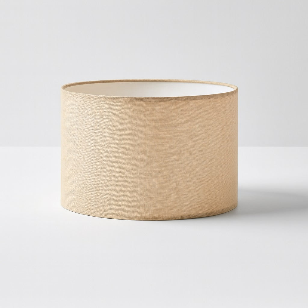 Abat-jour Aurélia en lin naturel, idéal pour une lampe de chevet ou un lampadaire style bohème ou scandinave.