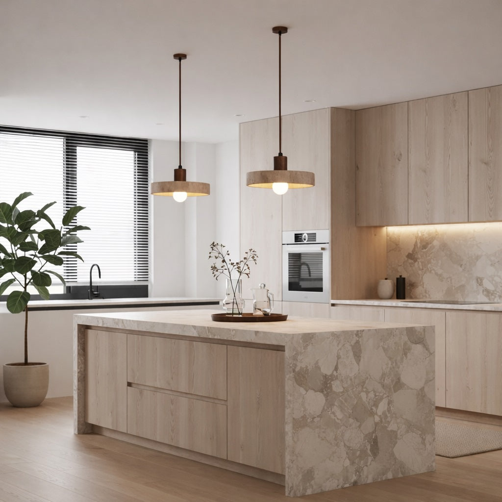 Abat-jour Suspension en travertin - Orbito