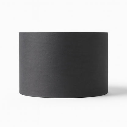 Abat jour tambour en tissu gris pour suspension ou pied de lampe